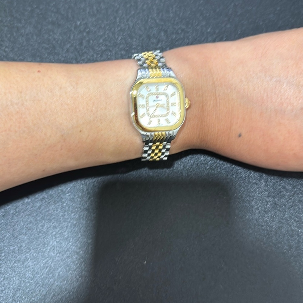 Michele Gold and Silver Bracelet Watch - Picture 3 of 16
